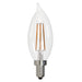 Bulbrite LED4CA10/27K/FIL/3 4.5W LED CA10 2700K Filament E12 Fully Compatible Dimming (776859)