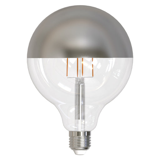 Bulbrite LED6G40/27K/FIL/HM/3 6W LED G40 2700K Filament Bulb Half Mirror E26 Base Fully Compatible Dimming 120V (776920)