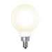 Bulbrite LED4G16/27K/FIL/M/4 4W LED G16 Filament Bulb E12 Base 2700K 300Lm 120V Dimmable Milky (776943)