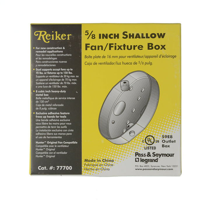 Pass And Seymour STL Direct Mount Fan Box 8 Cubic Inch (77700)
