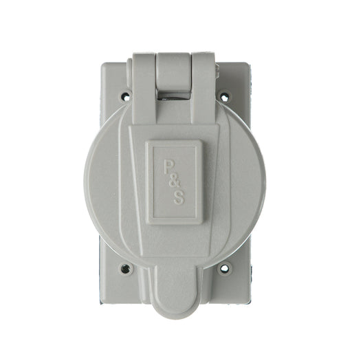 Pass And Seymour Corrosion-Resistant 50A Plastic Flip Lid Cover Gray (7770GRY)