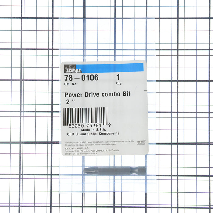 Ideal Power Bits Combo-Drive CD2 2 Inch 1 Per Card (78-0106)