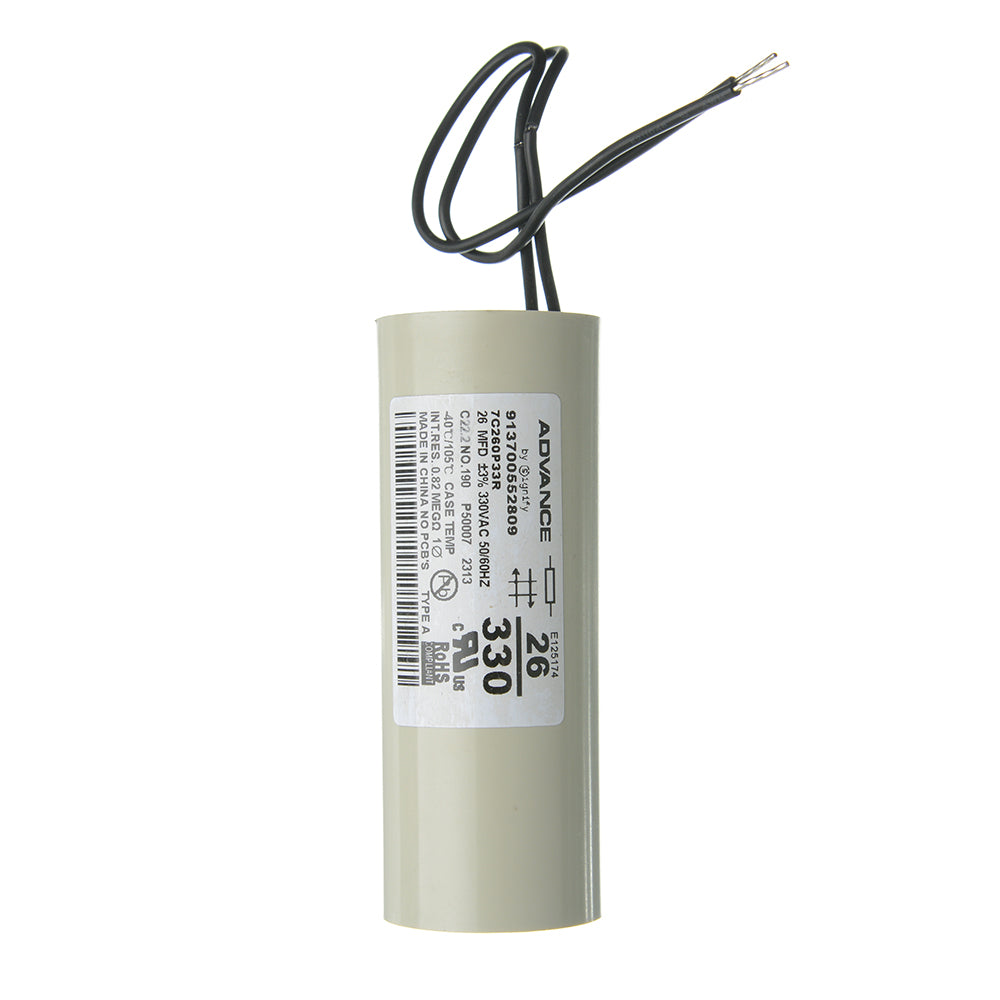 Advance 913700552809 7C260P33R Capacitor Dry 26 MFD 3 Percent 330V ...