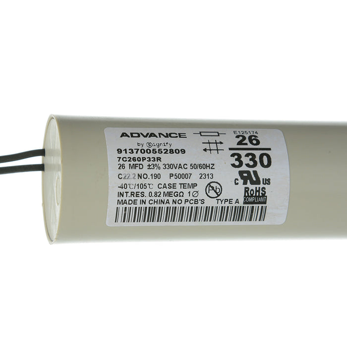 Advance 7C260P33R Capacitor Dry 26 MFD 3 Percent 330V (913700552809)