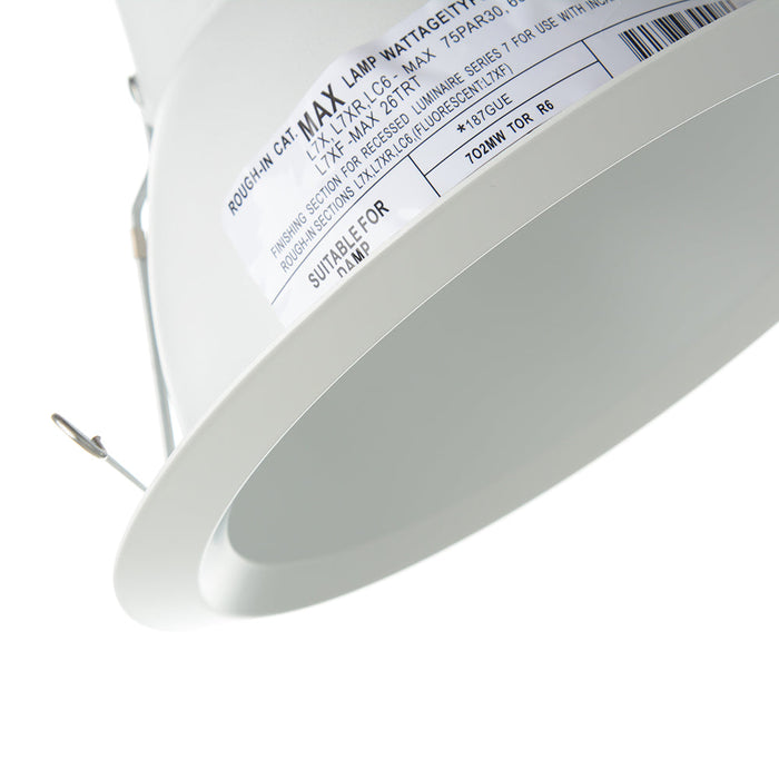 Lithonia Residential Downlighting Track And Lamps Residential Downlighting 6 Inch Open Stock 6 Inch Trims Open (7O2MW TOR R6)