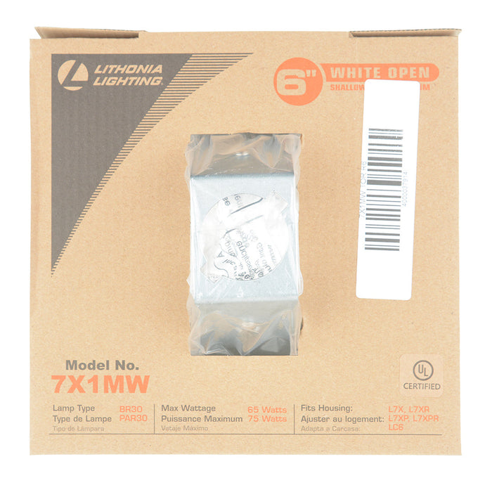 Lithonia Residential Downlighting Track And Lamps Residential Downlighting 6 Inch Open Stock 6 Inch Aperture (7X1MW TOR R6)