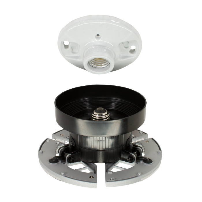 ETI SP-7IN-3500LM-8-40K-SV-N 7 Inch High Output Tri-Panel Spin Light 30W 3500Lm 4000K 80 CRI 120V Non-Dimmable (566011420)