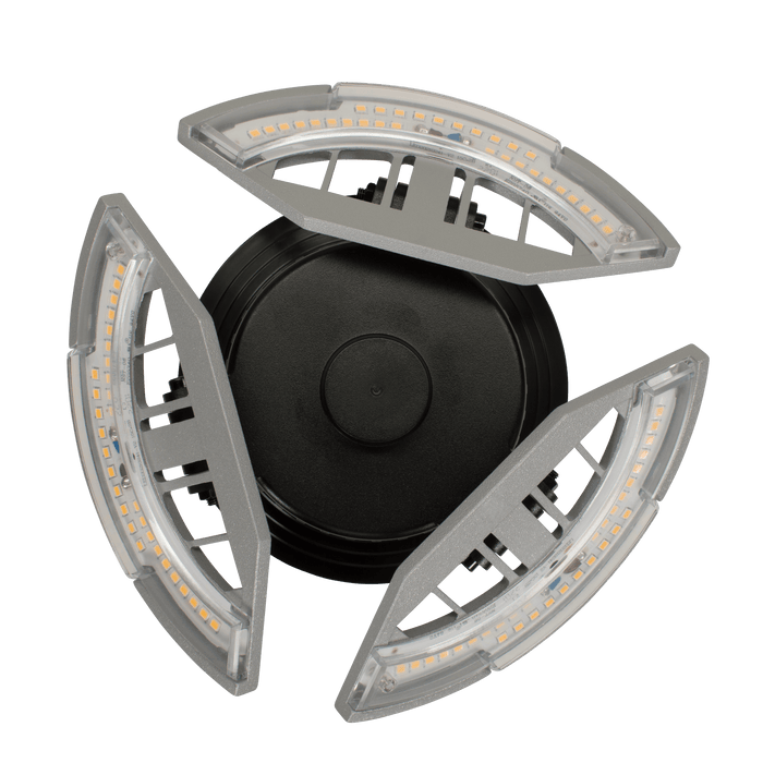 ETI SP-7IN-3500LM-8-40K-SV-N 7 Inch High Output Tri-Panel Spin Light 30W 3500Lm 4000K 80 CRI 120V Non-Dimmable (566011420)