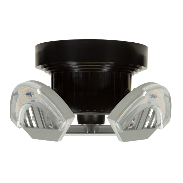 ETI SP-7IN-3500LM-8-40K-SV-N 7 Inch High Output Tri-Panel Spin Light 30W 3500Lm 4000K 80 CRI 120V Non-Dimmable (566011420)