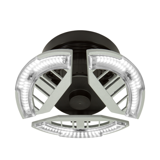 ETI SP-7IN-3500LM-8-40K-SV-N 7 Inch High Output Tri-Panel Spin Light 30W 3500Lm 4000K 80 CRI 120V Non-Dimmable (566011420)