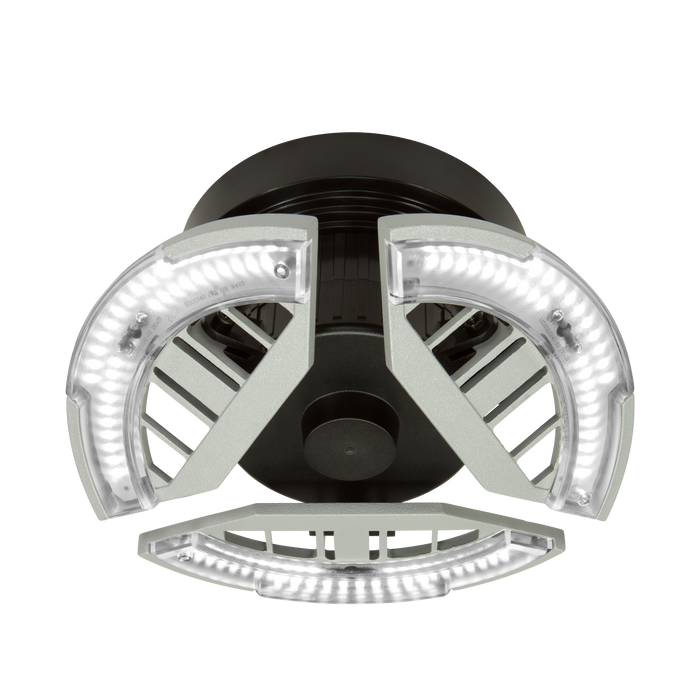 ETI SP-7IN-3500LM-8-40K-SV-N 7 Inch High Output Tri-Panel Spin Light 30W 3500Lm 4000K 80 CRI 120V Non-Dimmable (566011420)