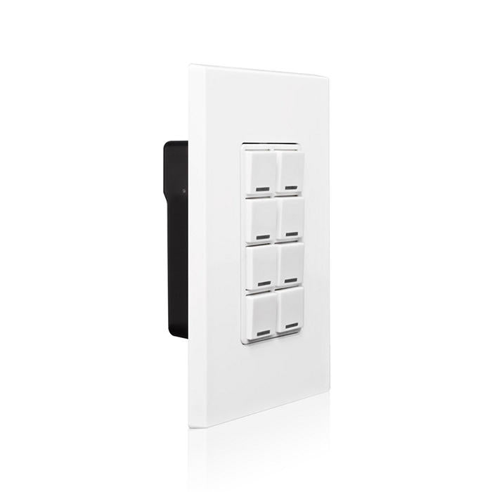 Leviton White Decora Low Voltage Digital Switch 8-Button Color Change Kit (RDGSW-8EW)