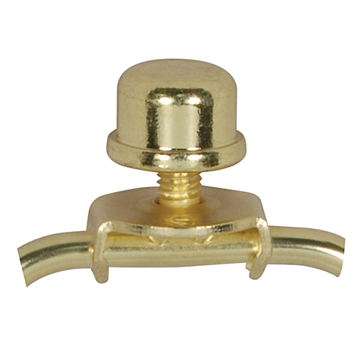 SATCO/NUVO 1/2 Inch Finial Zinc Die Cast 1/4-27 Polished Brass Finish (80-1181)