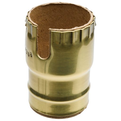 SATCO/NUVO 3 Piece Solid Brass Shell With Paper Liner Pull Chain/Turn Knob Polished Brass Finish (80-1442)