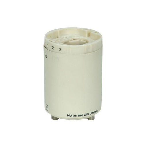 SATCO/NUVO Smooth Phenolic Electronic Self-Ballasted Compact Fluorescent Lamp Holder 120V 60Hz 0.20A 18W G24Q-2/GX24Q-2 2 Inch Height 1-1/2 Inch Width (80-1847)