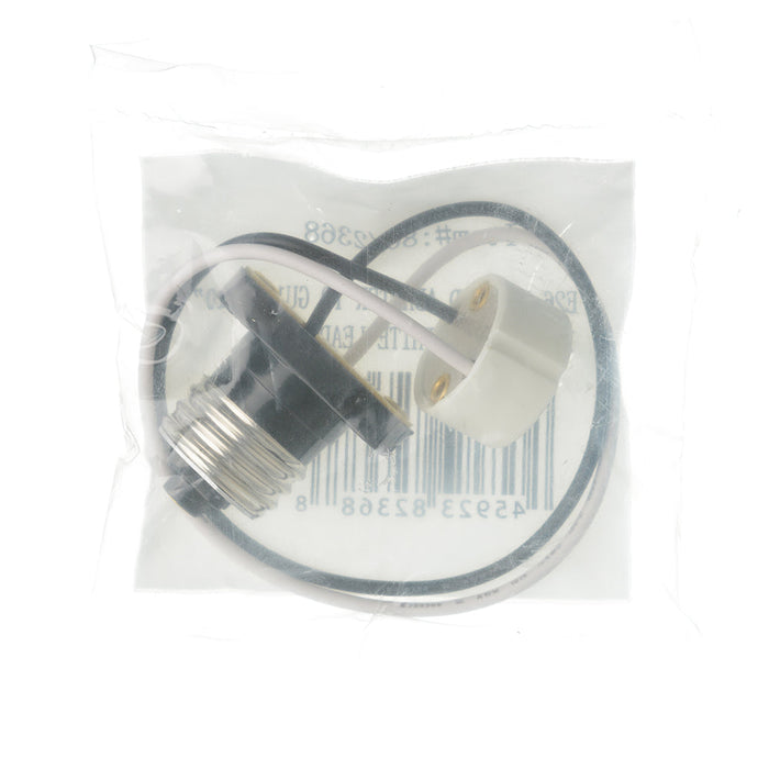 SATCO/NUVO Brown Medium Based Phenolic E26 Flanged Adapter To GU10 10 Inch 18Ga 105C Leads 1/2 Inch Overall Extension 660W 250V (80-2368)