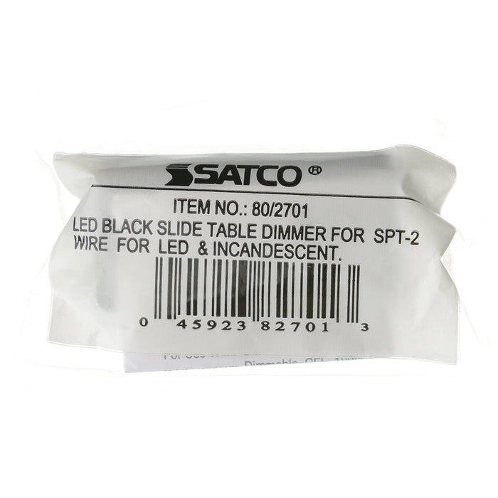 SATCO/NUVO Full Range In-Line LED Dimmer Black Finish (80-2701)