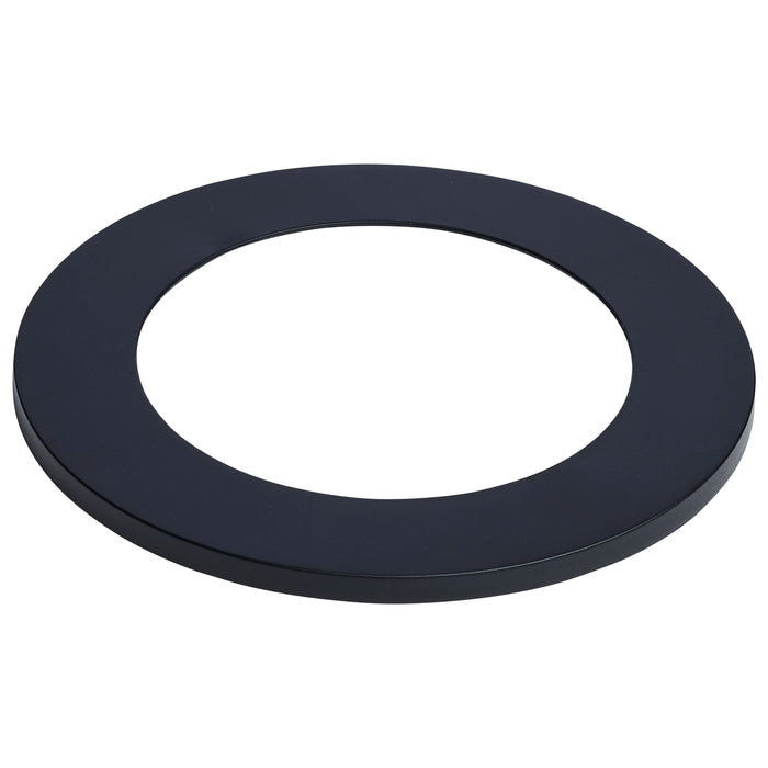 SATCO/NUVO Flat Wafer Downlight Retrofit Trim 4 Inch Matte Black Finish (80-2900)