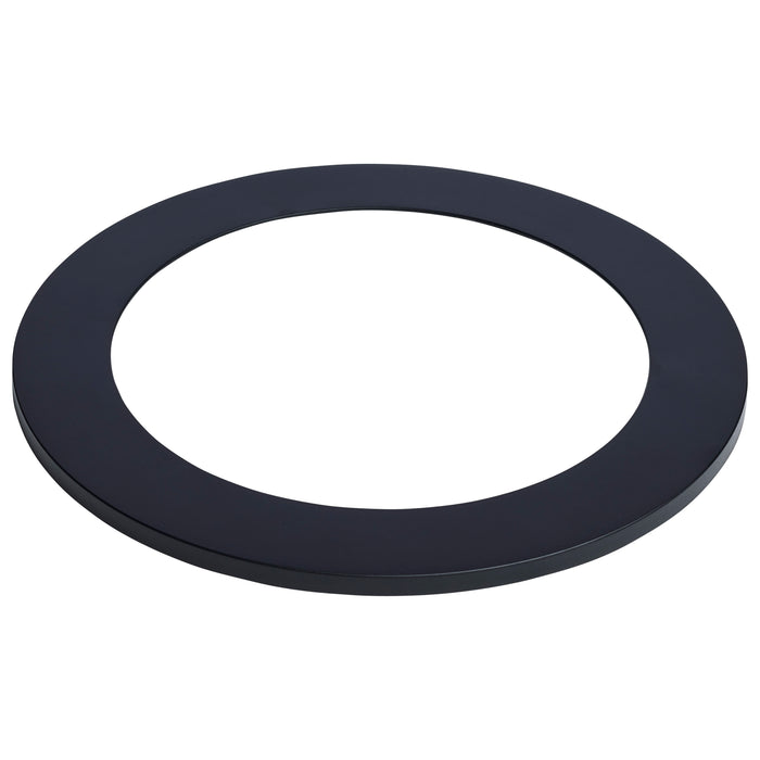SATCO/NUVO Flat Wafer Downlight Retrofit Trim 6 Inch Matte Black Finish (80-2902)