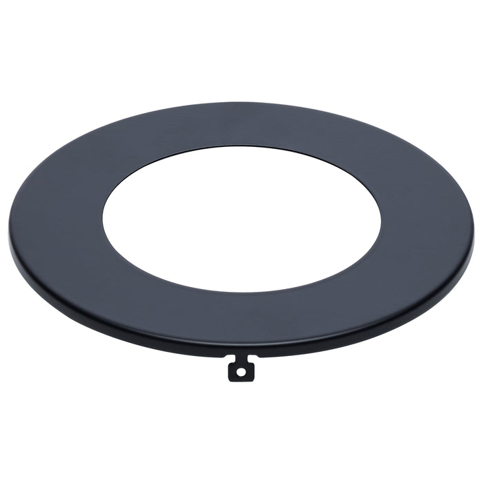 SATCO/NUVO Starfish Flat Wafer Downlight Trim 4 Inch Round Black Finish For Use With S11560 And S11636 (80-2910)