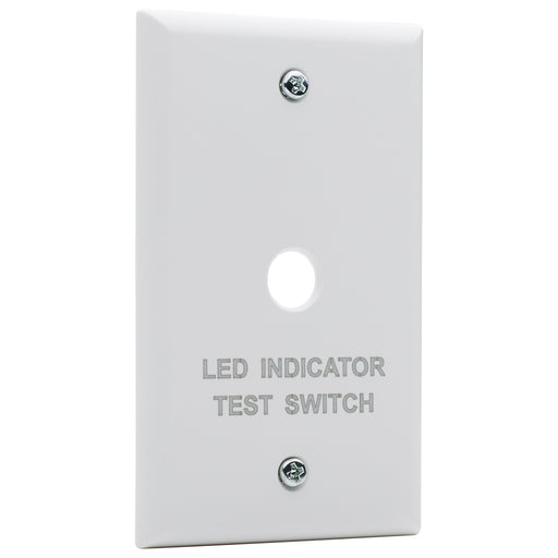 SATCO/NUVO Emergency Remote Test Switch Single Gang Plate White Finish (80-987)