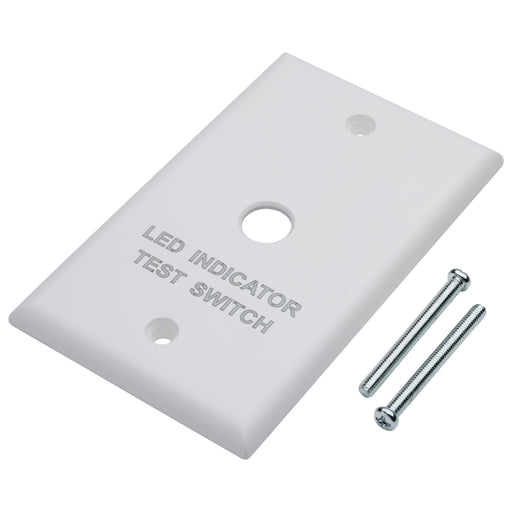 SATCO/NUVO Emergency Remote Test Switch Single Gang Plate White Finish (80-987)