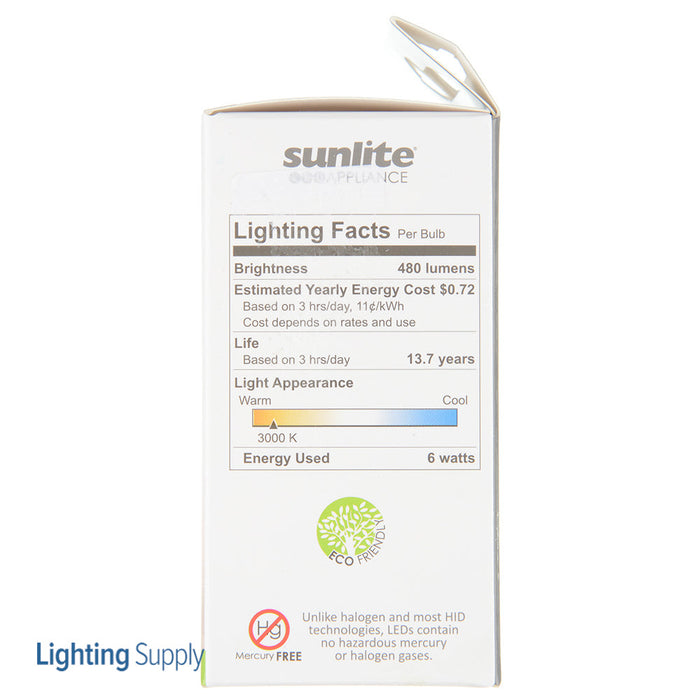 Sunlite LED A15 Bulb 6W 480Lm 3000K 120V E17 Base (80334-SU)