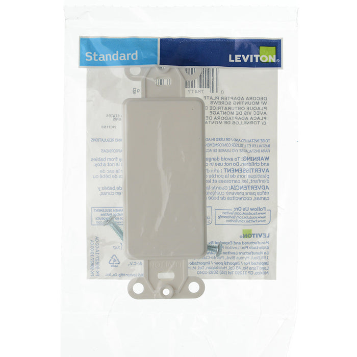 Leviton White Decora Blank Adapter Plastic (80414-2W)