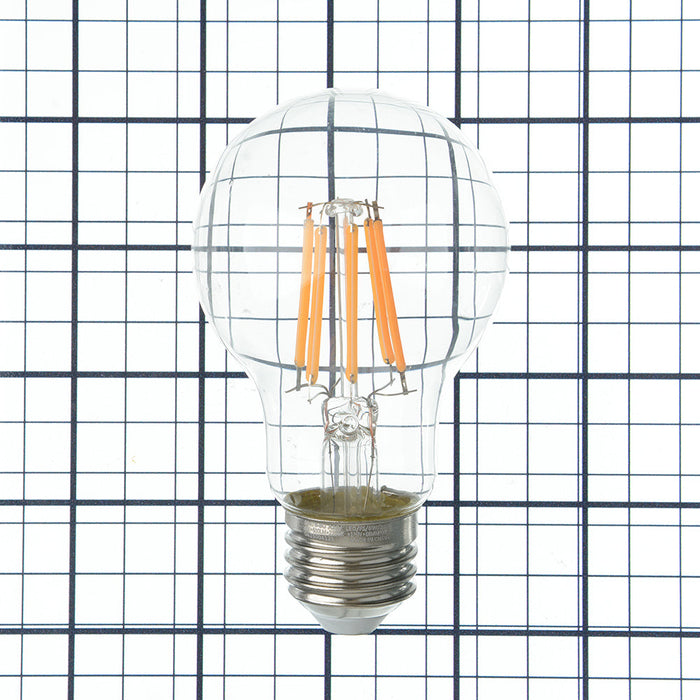 Sunlite A19/LED/FS/6W/22K 6W LED A19 Bulb 600Lm Amber 2000K Medium E26 Base (80476-SU)