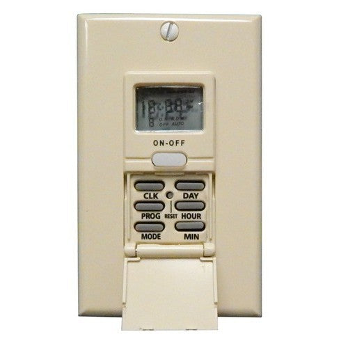 MORRIS Ivory 7 Day In-Wall Timer 15A (80510)