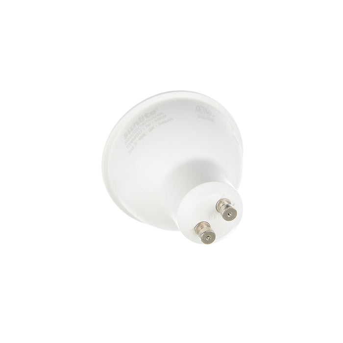 Sunlite PAR16/LED/7W/GU10/40K 7W LED PAR16 Bulb 4000K 550Lm 120V 80 CRI Dimmable 35 Degree Beam GU10 Base (80527-SU)