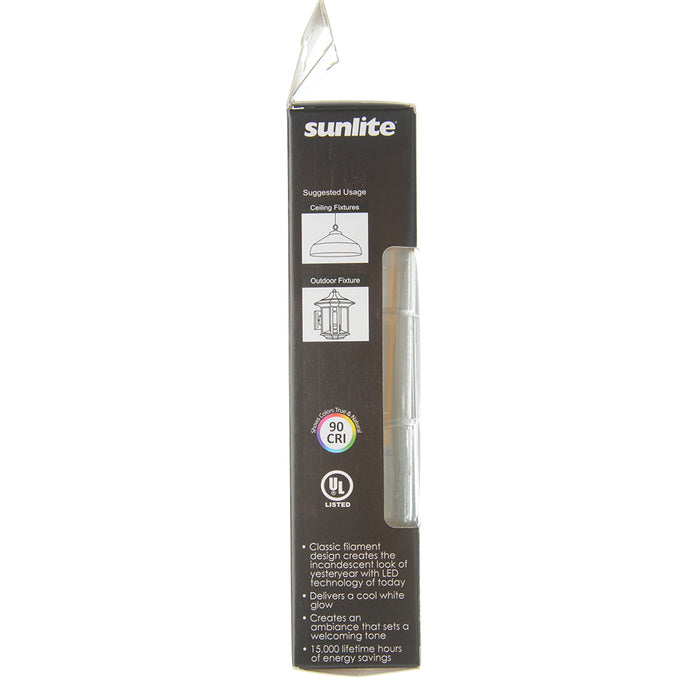 Sunlite T10/LED/FS/2W/940 2W LED Bulb Dimmable E26 Base 90 CRI 4000K 126Mm 160Lm (80627-SU)