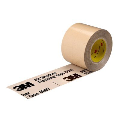 3M - 64150 All Weather Flashing Tape 8067 Tan 3 Inch X 75 Foot Slit Liner 2-1 Slit (7000049774)