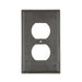 Leviton 1-Gang Duplex Device Receptacle Wall Plate Standard Size Thermoplastic Nylon Device Mount Brown (80703)