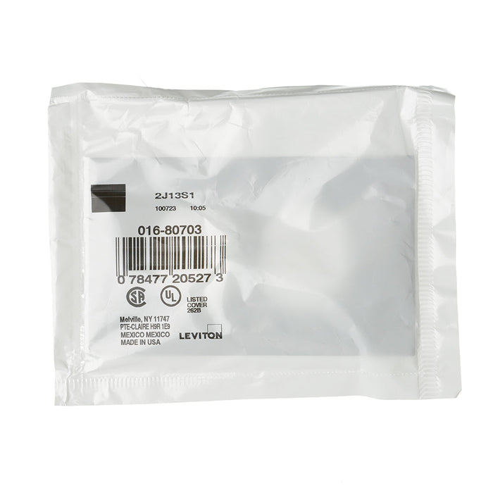 Leviton 1-Gang Duplex Device Receptacle Wall Plate Standard Size Thermoplastic Nylon Device Mount Brown (80703)