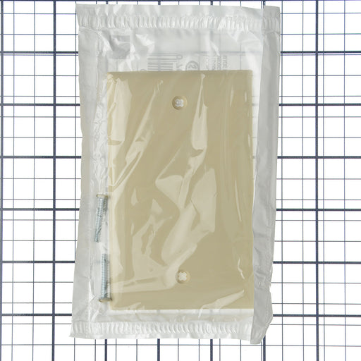Leviton 1-Gang No Device Blank Wall Plate Standard Size Thermoplastic Nylon Box Mount Ivory (80714-I)