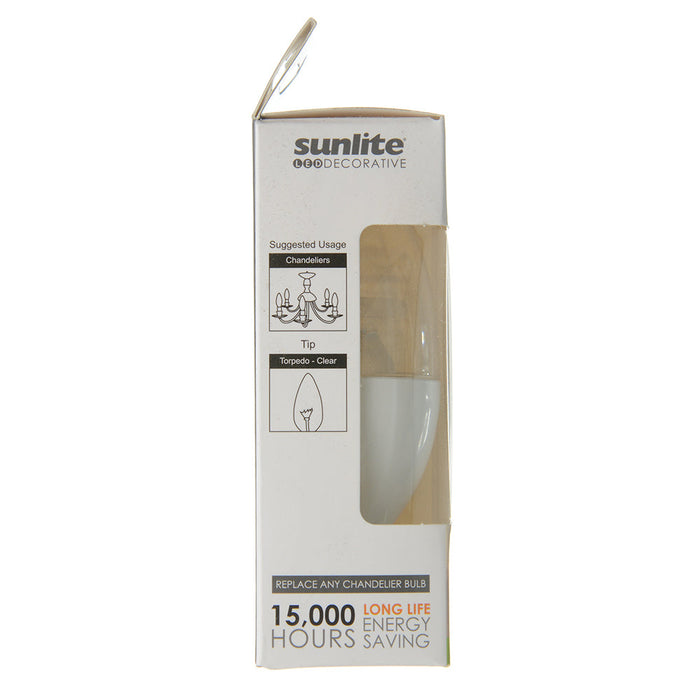 Sunlite CTC/LED/4.5W/30K 5W LED B11 Bulb 300Lm Warm White 3000K Candelabra E12 Base (80769-SU)