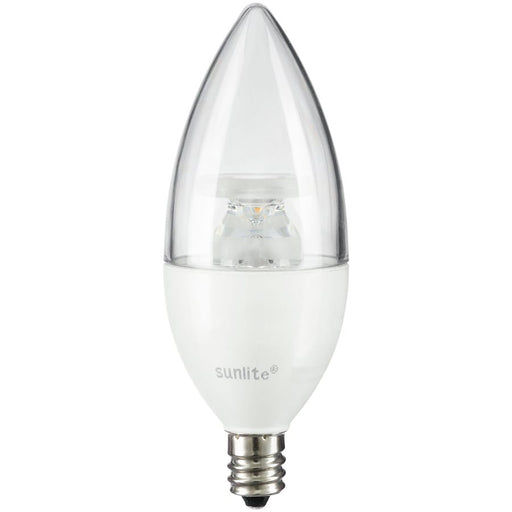 Sunlite CTC/LED/7W/50K 7W LED B11 Bulb 500Lm Super White 5000K Candelabra E12 Base (80785-SU)