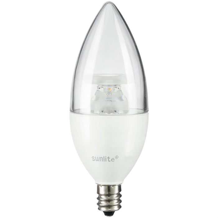 Sunlite CTC/LED/7W/50K 7W LED B11 Bulb 500Lm Super White 5000K Candelabra E12 Base (80785-SU)