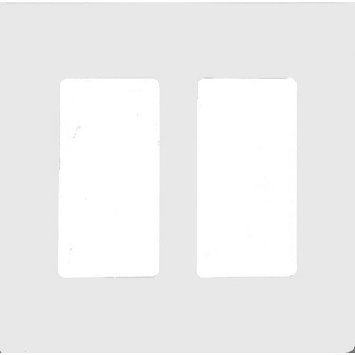 MORRIS White Screwless Decorator/GFCI 2-Gang Wall Plate (80906)