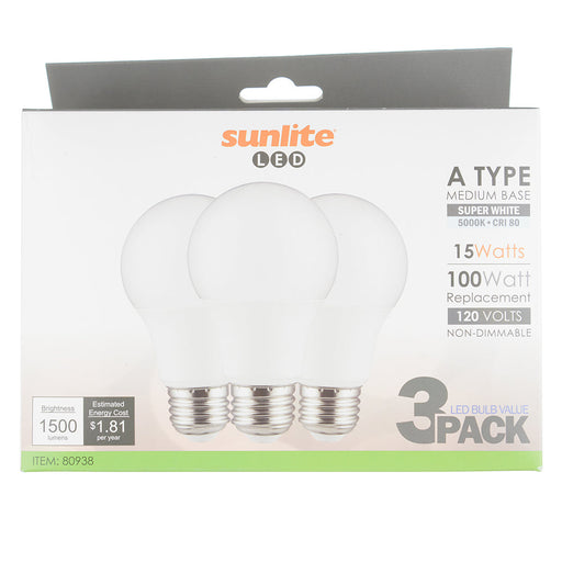 Sunlite A19/LED/14W/50K Omnidirectional 100W Equivalent 5000K (80938-SU)