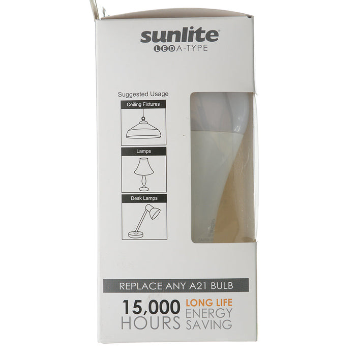 Sunlite A21/LED/18W/27K 18W LED A21 Household Bulb 2700K Soft White 2600Lm 120V 80 CRI Dimmable E26 Base (80995-SU)