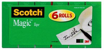 3M - 59481 Scotch Magic Tape 810K6 6 Rolls Of 3/4 Inch X 1000 Inch (7010369636)