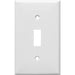 MORRIS White 1-Gang Toggle Switch Wall Plate (81011)