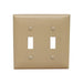 MORRIS Ivory 2-Gang Toggle Switch Wall Plate (81020)