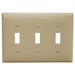 MORRIS Ivory 3 Gang Toggle Switch Wall Plate (81030)