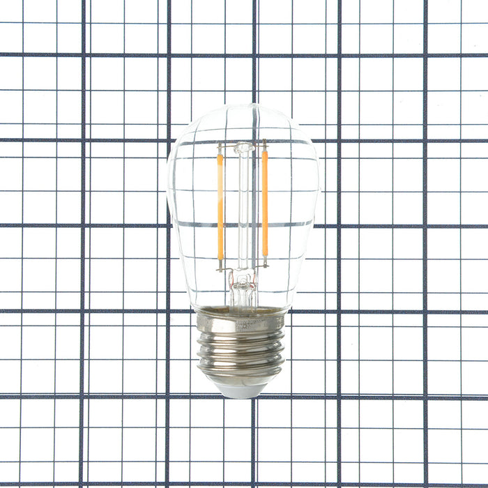 Sunlite S14/LED/FS/2W/22K 2W LED S14 Bulb Amber 2200K Medium E26 Base (81079-SU)