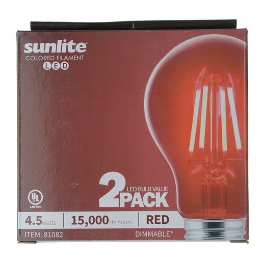 Sunlite A19/LED/FS/4.5W/TR Filament Style Party And Decorative (81082-SU)