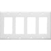 MORRIS White 4-Gang Decorator/GFCI Wall Plate (81141)