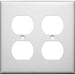 MORRIS White 2-Gang Duplex Receptacle Wall Plate (81421)